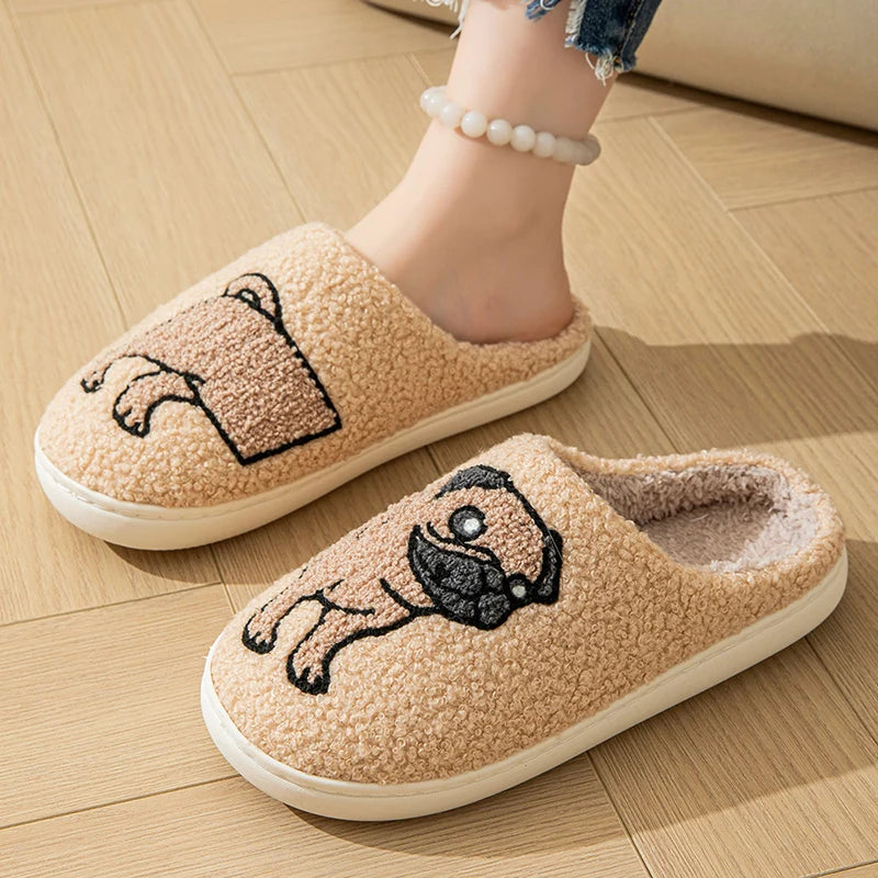 Funny Pug Dog Slippers