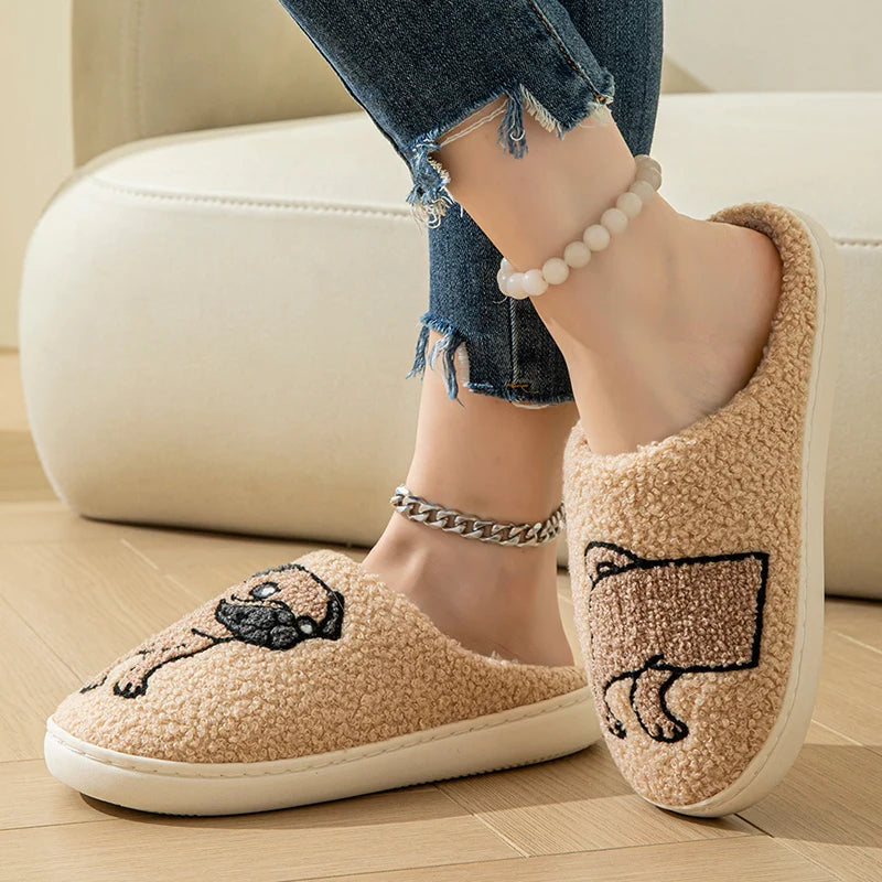 Funny Pug Dog Slippers