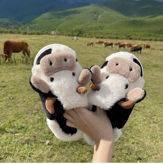 Cute Cow Slippers