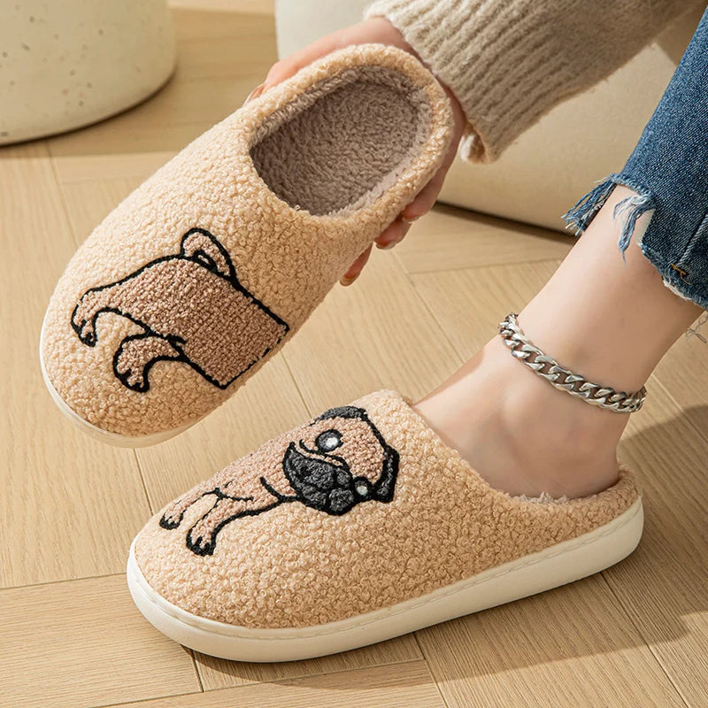 Funny Pug Dog Slippers