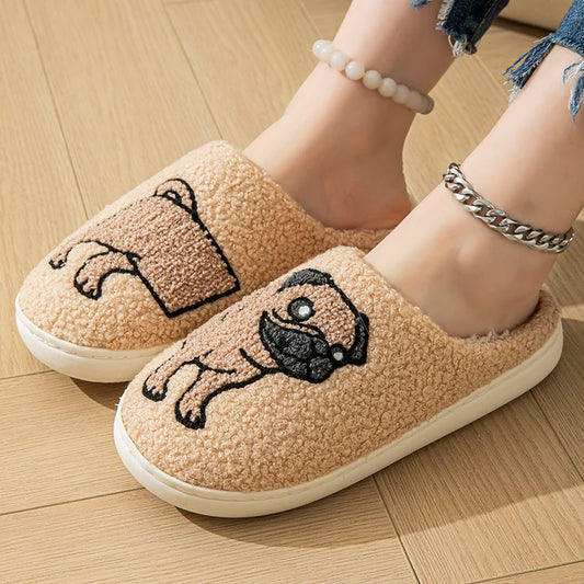 Funny Pug Dog Slippers