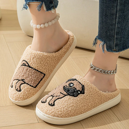 Funny Pug Dog Slippers